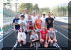 Coach Pantas and Simpson with some of the 2008 Junior Olympic Hurdlers