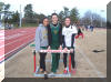 Terran, Erin and Jenna at Lenoir Rhyne Polar Bear Meet Jan 09