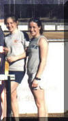 Megan Stevens, on left, with Michelle Peterson